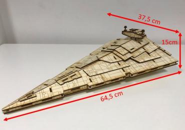 Star Wars 3D Modell - Sternenzerstoerer - Destroyer Bausatz Abmessungen